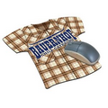 Shirt Look Natural Rubber Mouse Pad (4 Color Process)